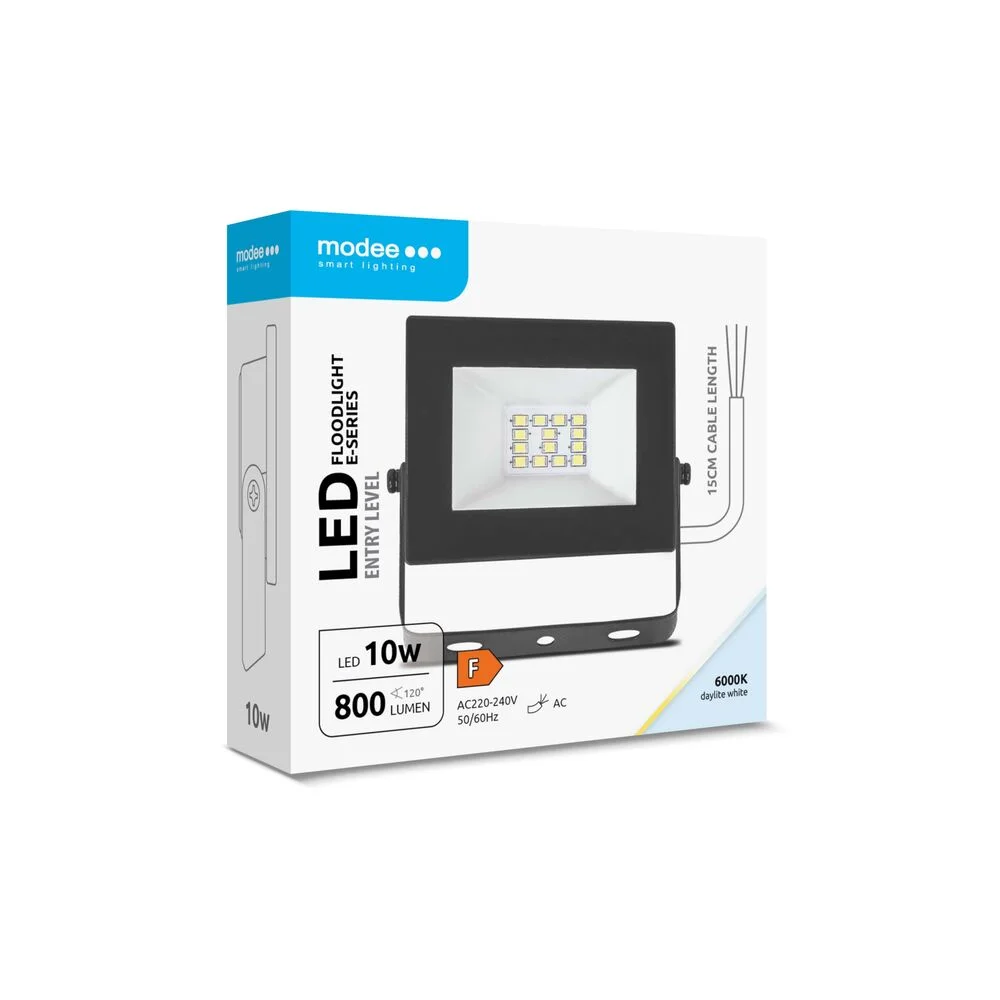 Φωτογραφία προϊόντος: Modee Lighting Προβολέας LED E-series Slim 10W 120° 6000K 800lm ERP