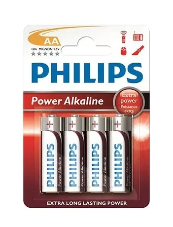 Φωτογραφία προϊόντος: Philips Power Alkaline Μπαταρία LR6P4B/10 AA (4τμχ)