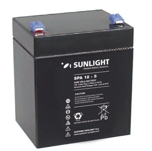 Φωτογραφία προϊόντος: Sunlight Μολύβδου 12V 5A Τετράγωνη 6.3 για UPS(F2)