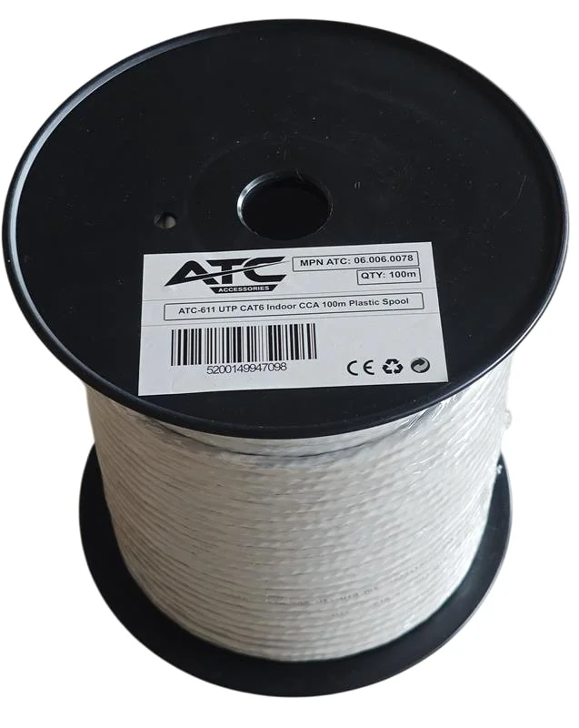 Φωτογραφία προϊόντος: ATC-611 Στροφείο UTP CAT6 Εσωτερικού Χώρου CCA 100m