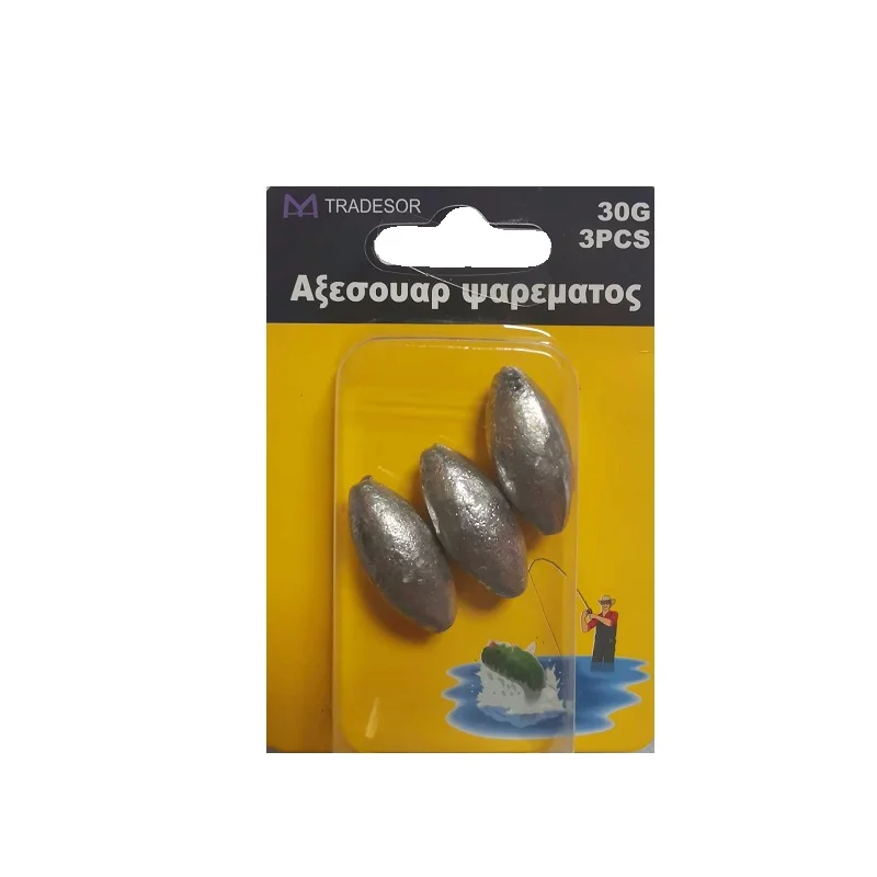 Φωτογραφία προϊόντος: Tradesor Βαρίδια αλιείας - 30gr - 3pcs - 830157