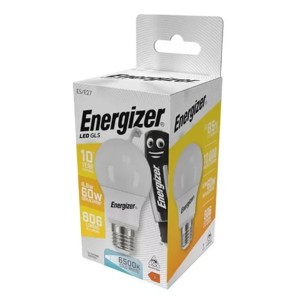 Φωτογραφία προϊόντος: Energizer BEC Κοινή Λάμπα LED 8.8W E27 806lm 6500k Ψυχρό Λευκό