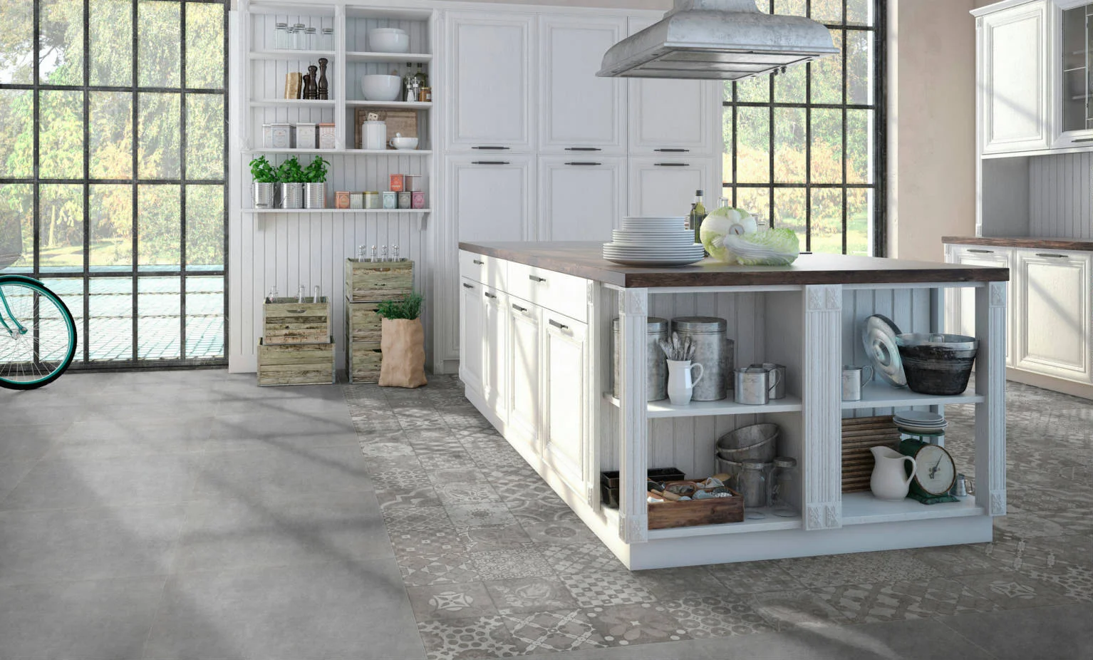 Φωτογραφία προϊόντος: KEROS CERAMICA Πλακάκι Δαπέδου KEROS DECORADO BETON ACERO 60X60