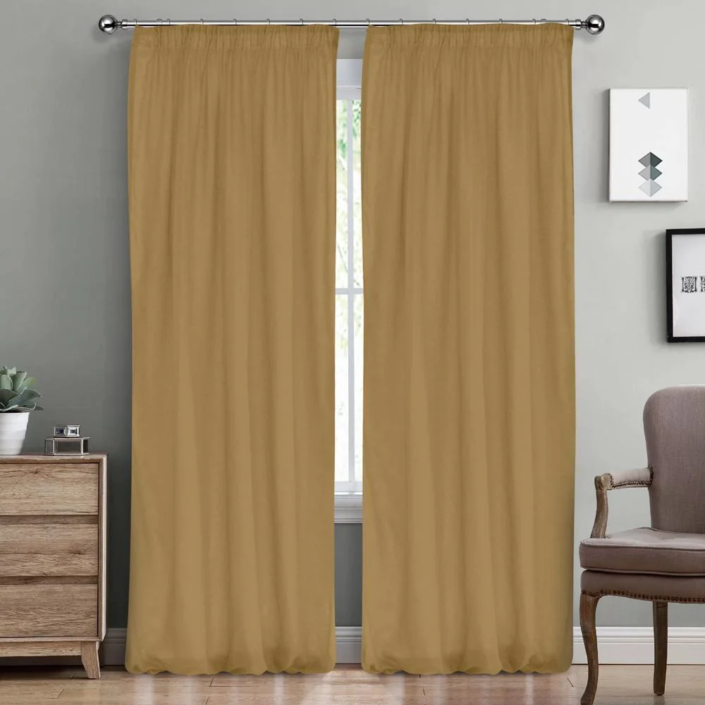 Φωτογραφία προϊόντος: LinoHome LINO ΚΟΥΡΤΙΝΑ LINE ΜΕ ΤΡΕΣΑ 202 GOLD 145X295