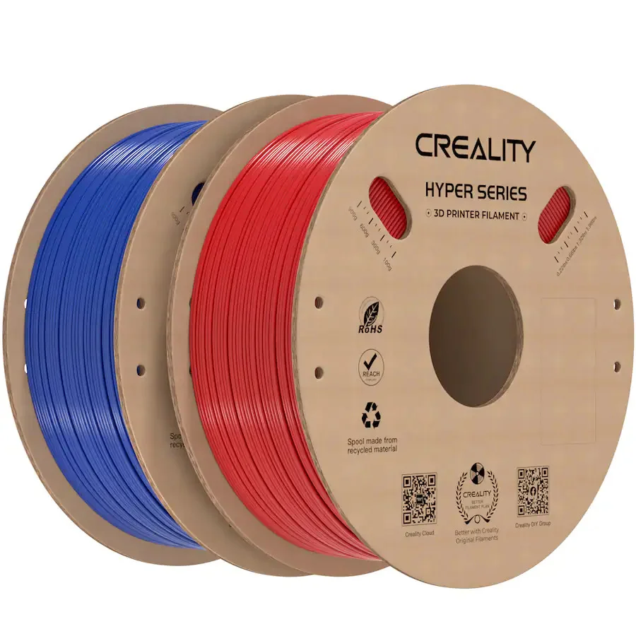 Φωτογραφία προϊόντος: Creality Hyper-PETG Value Pack 2kg Red & Blue 3D Printer Filament, fast print, 2kg 1.77