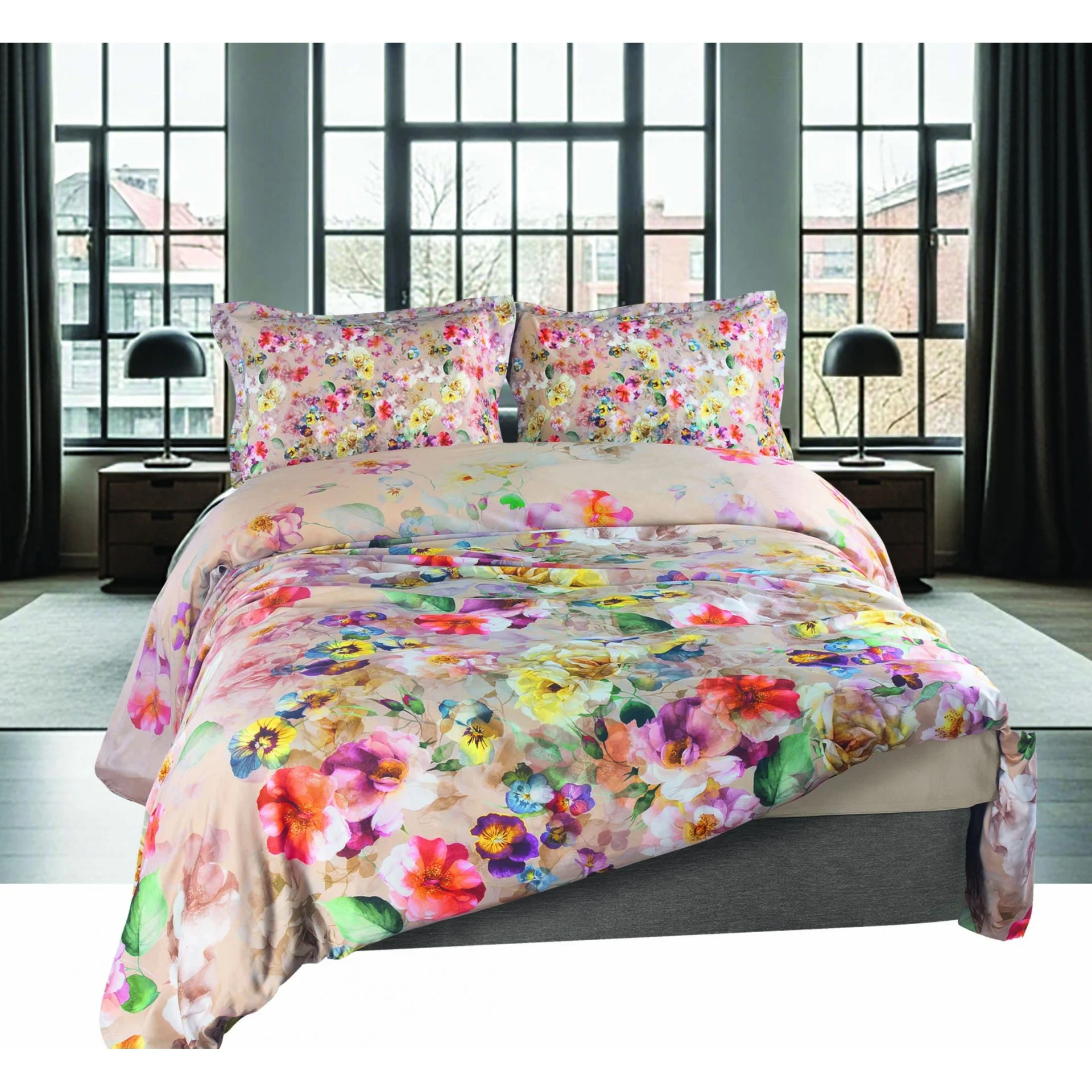 Φωτογραφία προϊόντος: Makis Tselios ΠΑΠΛΩΜΑ Υ/Δ BLOOM 220X240 CM 100% COTTON SATIN 210TC