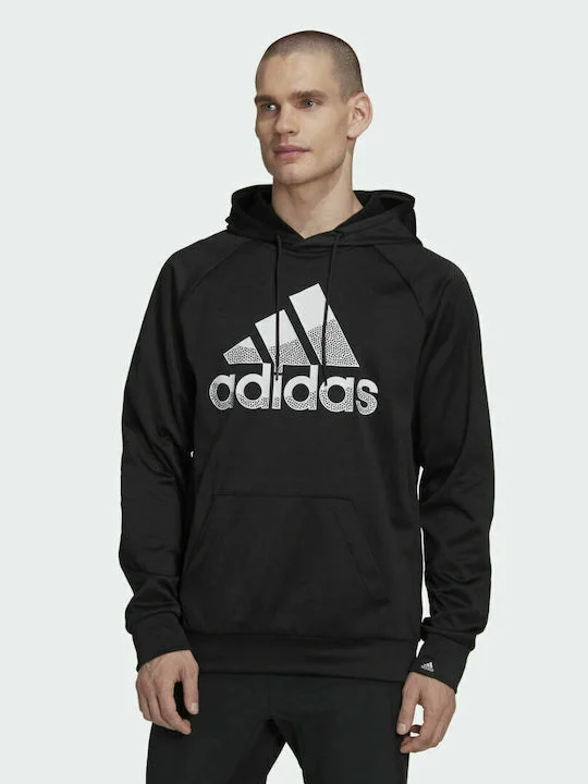 Φωτογραφία προϊόντος: ADIDAS AEROREADY Game and Go Big Logo Hoodie HL2172 ΜΑΥΡΟ