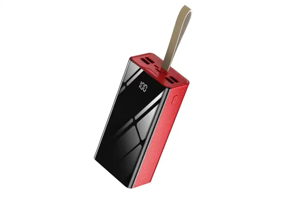 Φωτογραφία προϊόντος: Powerbank Olesson 30.000mAh 2.1A Mε 2 Θύρες USB-A Κόκκινο (D281s)