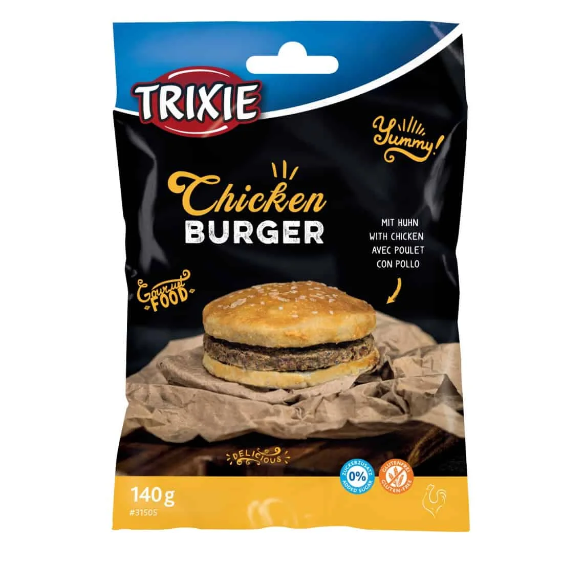 Φωτογραφία προϊόντος: Λιχουδιά Trixie Chicken Burger 140gr