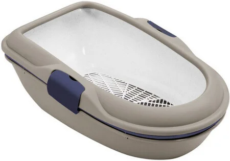 Φωτογραφία προϊόντος: Kerbl Furba Litter Box ανοιχτή τουαλέτα γάτας με πλαστική λεκάνη και σουρωτήρι ανταλλακτικά clips 2τμχ KERBL (3926 9097)