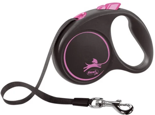 Φωτογραφία προϊόντος: Flexi Black Design ιμάντας 5μ. έως 15kg Ροζ Small FLEXI (2061868)