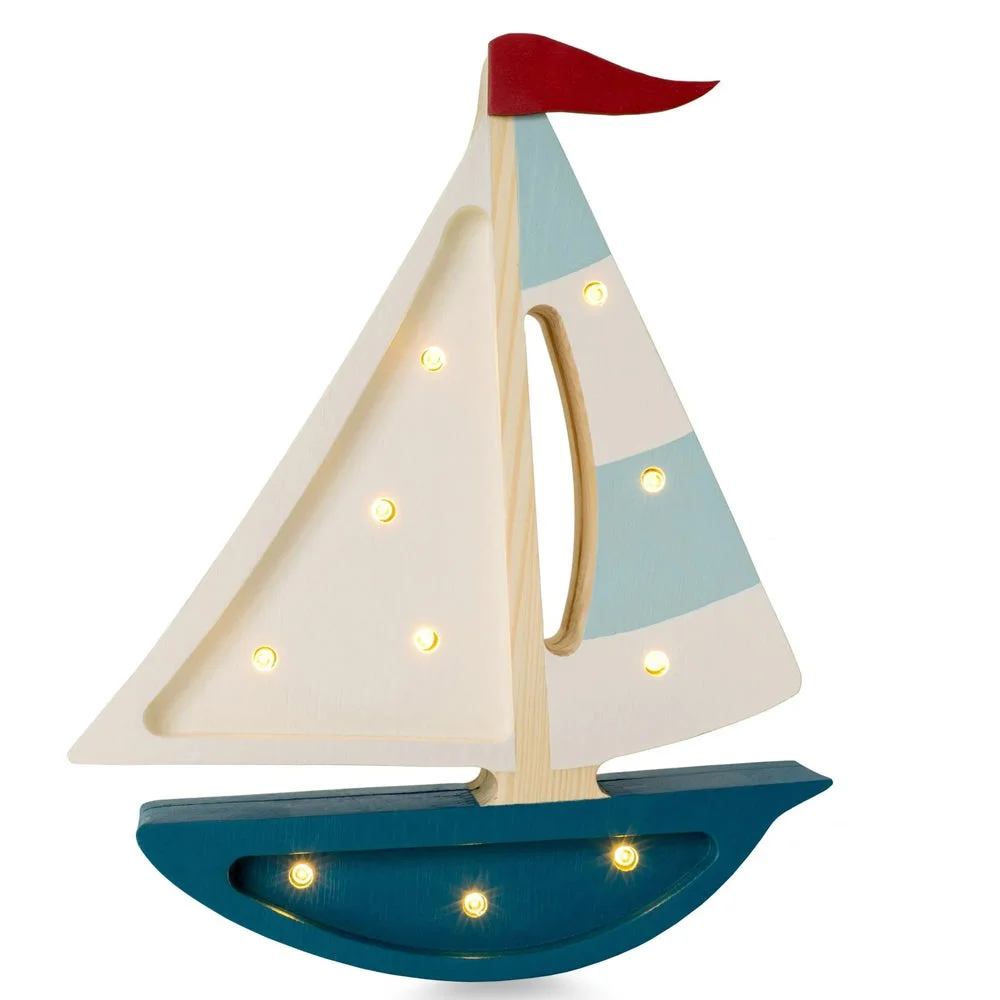 Φωτογραφία προϊόντος: LITTLE LIGHTS LIGHT SAILBOAT BLUE