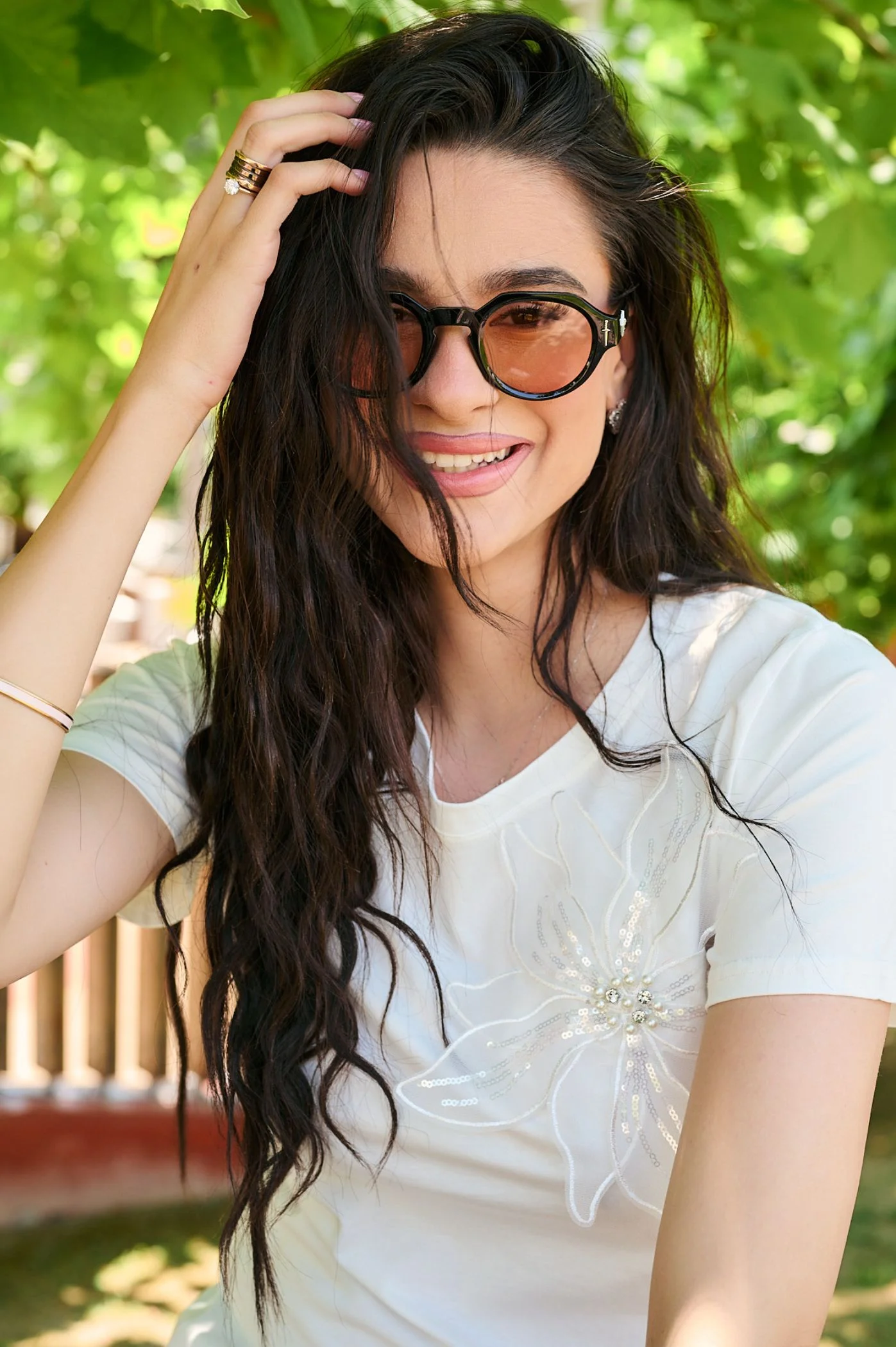Φωτογραφία προϊόντος: Antithesis Clothing Γυαλιά Ηλίου Lensy Με Οβάλ Σκελετό Και Ημιδιάφανο Φακό - Καφέ