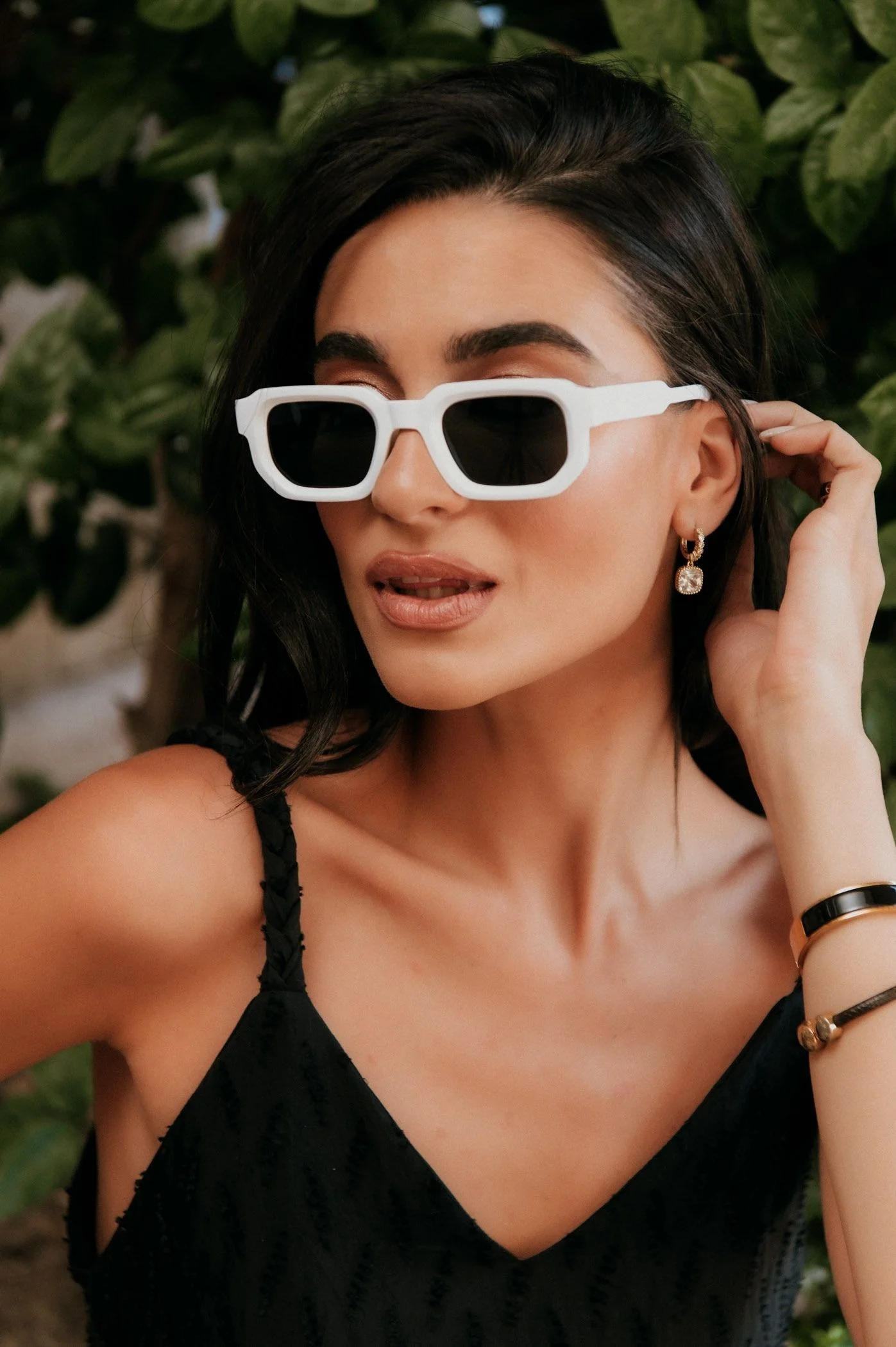 Φωτογραφία προϊόντος: Antithesis Clothing Γυαλιά Ηλίου Solar Με Τετραγωνισμένο Σκελετό - Λευκό