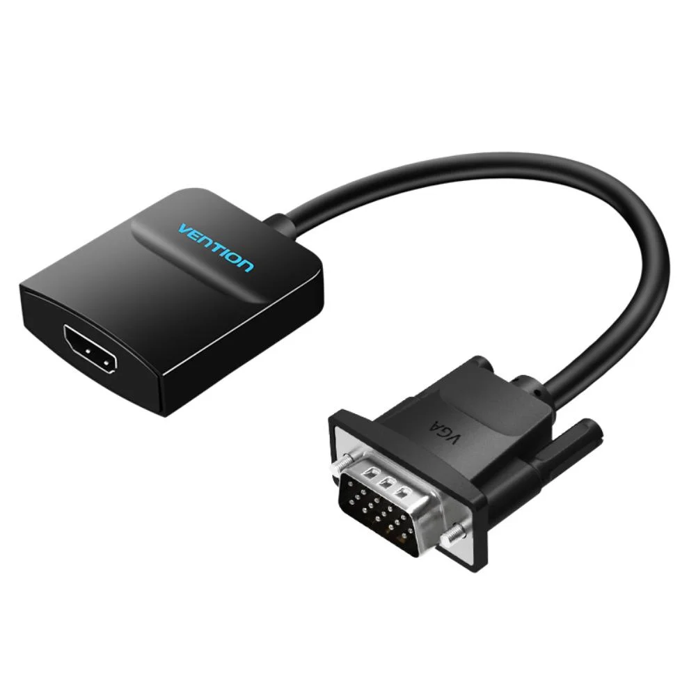 Φωτογραφία προϊόντος: VENTION VGA to HDMI Converter with Female Micro USB and Audio Port 0.15M Black (ACNBB) (VENACNBB)