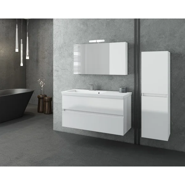 Φωτογραφία προϊόντος: Drop LUXUS 100 White έπιπλο μπάνιου κρεμαστό