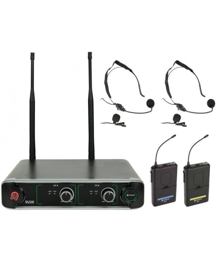Φωτογραφία προϊόντος: Chord SU20-B-BY Compact Dual UHF Μικροφώνου *ΤΕΛΕΥΤΑΙΟ ΣΕΤ