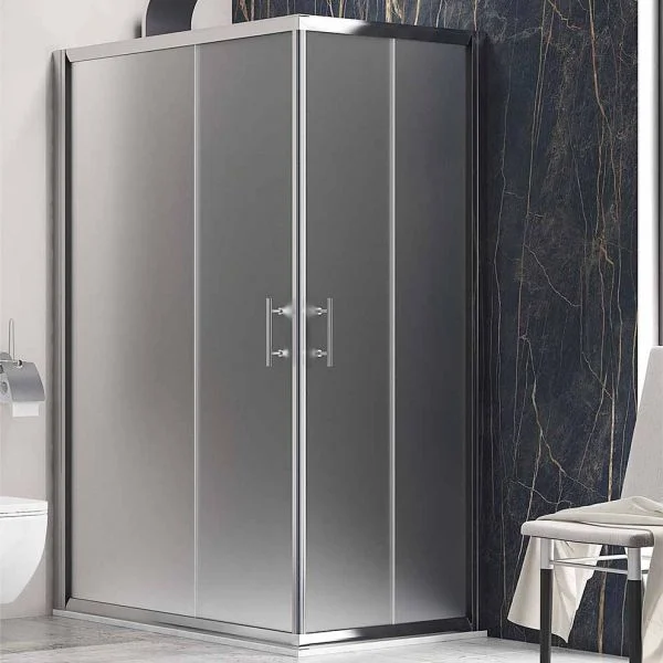 Φωτογραφία προϊόντος: Karag Flora 100 Satine 140x150x190cm Ορθογώνια Καμπίνα Ντουζιέρας Με Κρύσταλλο Αμμοβολή