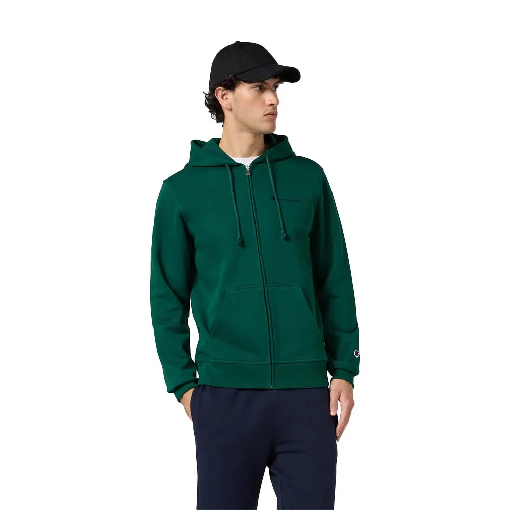 Φωτογραφία προϊόντος: Champion Men's Fleece Full-Zip Small Logo Hoodie Πράσινο 221794-GS584 (Champion)