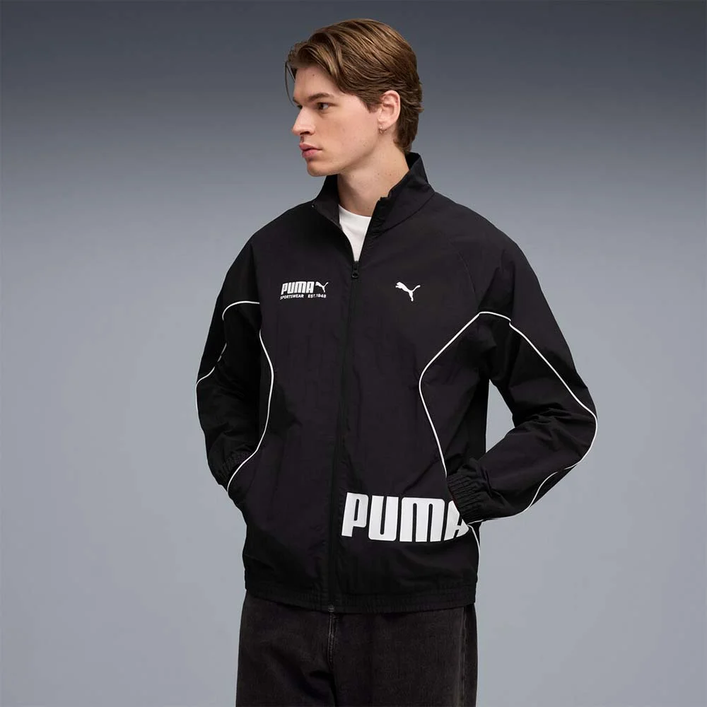 Φωτογραφία προϊόντος: Puma Men's Sport Relaxed Woven Track Jacket Μαύρο 692173-01 (Puma)