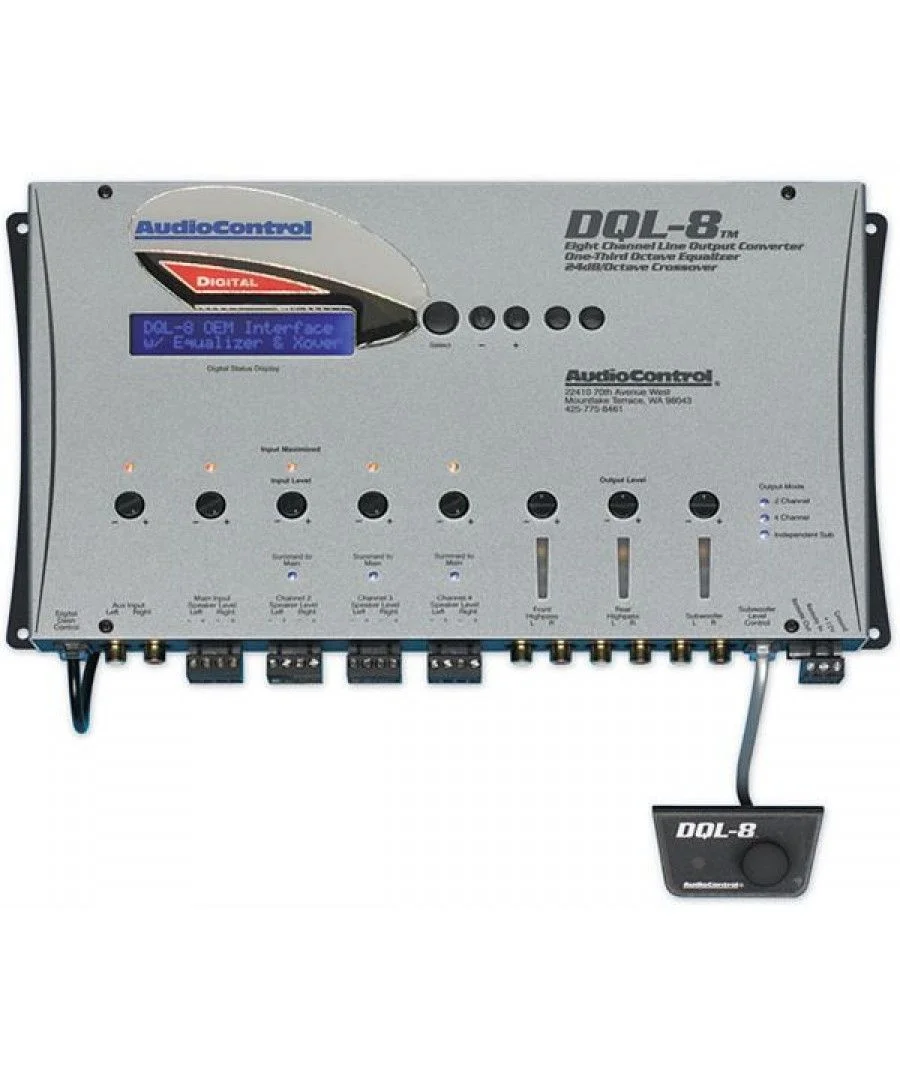 Φωτογραφία προϊόντος: AudioControl DQL-8 Επεξεργαστής Ήχου 8 Καναλιών 400W RMS (Τεμάχιο)
