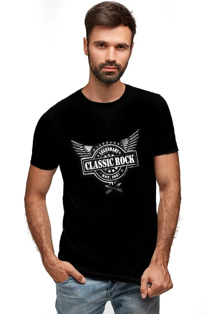 Φωτογραφία προϊόντος: Prime T-Shirt Μαύρο με σχέδιο Classic Rock 8922-1