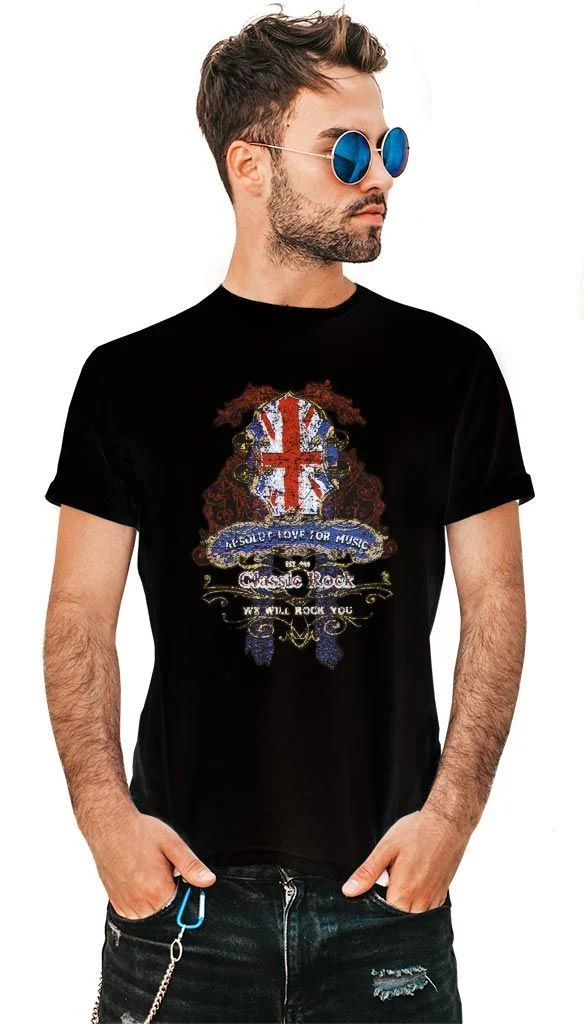 Φωτογραφία προϊόντος: Prime T-Shirt Μαύρο με σχέδιο Classic Rock 8924-1