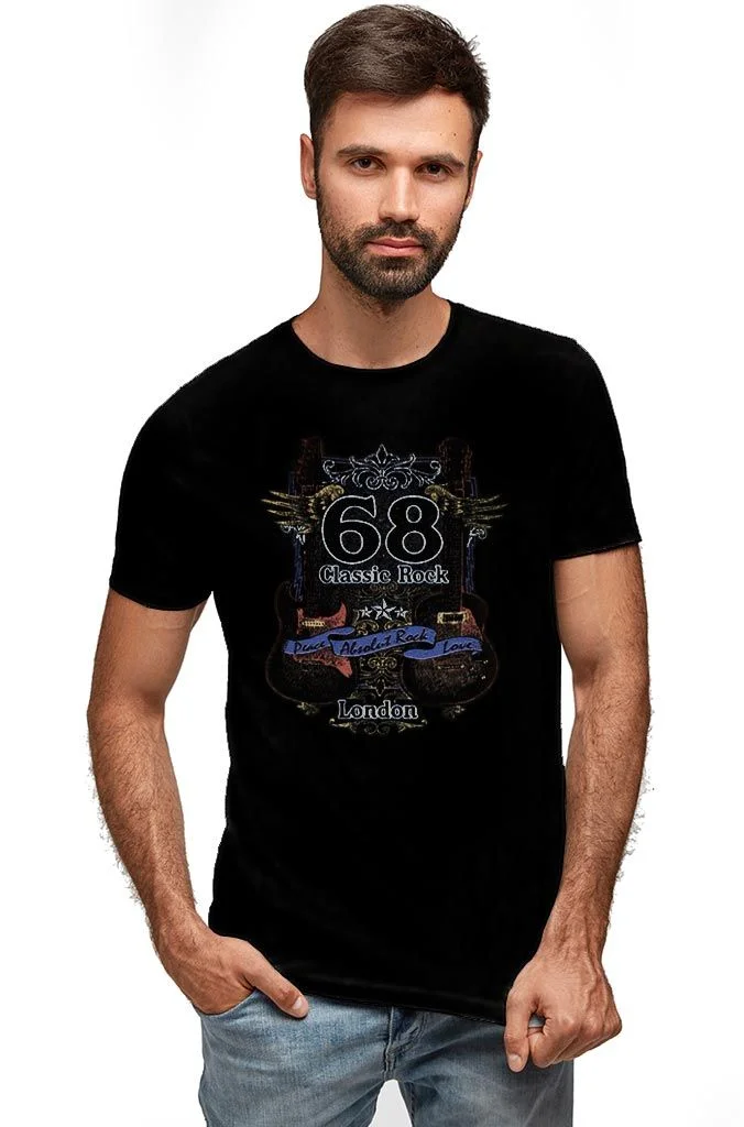 Φωτογραφία προϊόντος: Prime T-Shirt Μαύρο με σχέδιο Classic Rock 8923-1