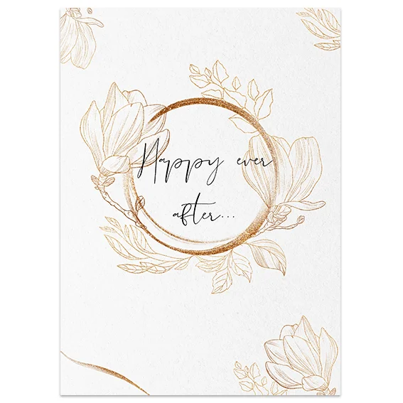 Φωτογραφία προϊόντος: OEM Ευχετήρια κάρτα Happy ever after
