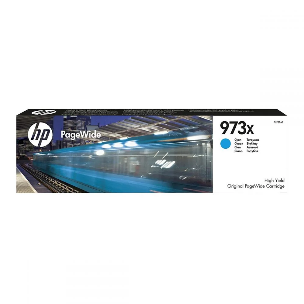 Φωτογραφία προϊόντος: Hewlett Packard Ink HP No 973X Cyan High Yield Ink Crtr 7000 pages - F6T81AE