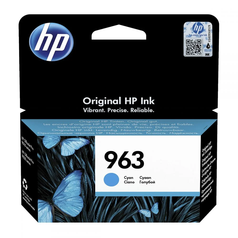 Φωτογραφία προϊόντος: Hewlett Packard HP 963 Cyan Ink Cartridge ( 3JA23AE ) - 3JA23AE