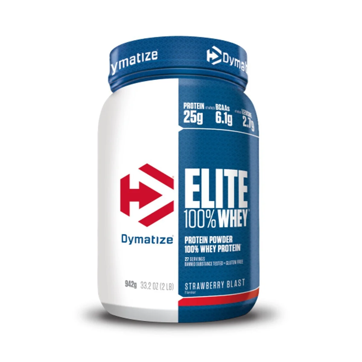 Φωτογραφία προϊόντος: Dymatize Elite 100% Whey Πρωτεΐνη Ορού Γάλακτος Χωρίς Γλουτένη με Γεύση Strawberry Blast 942gr