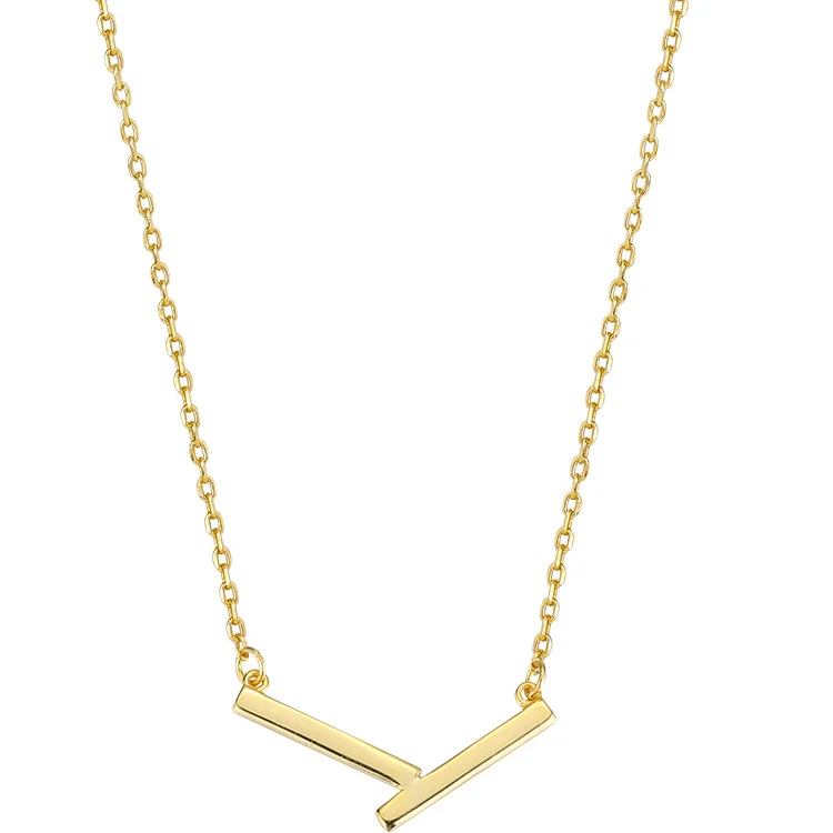 Φωτογραφία προϊόντος: Peach Jewelry Symbol Μενταγιόν Γραμμικο Επίχρυσο Ασημι 925