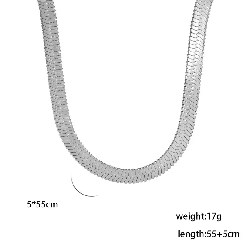 Φωτογραφία προϊόντος: Peach Jewelry Κολιέ Αλυσίδα Ανοξείδωτο Ατσάλι 304 55+5cm 5mm