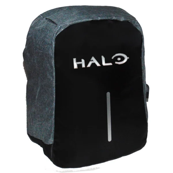 Φωτογραφία προϊόντος: Takeposition Halo logo Σακίδιο πλάτης Razor 1κεντρική θέση Rpet 600D 44Y x 34Μ x 10Π Μαύρο/γκρι 973-4739-07