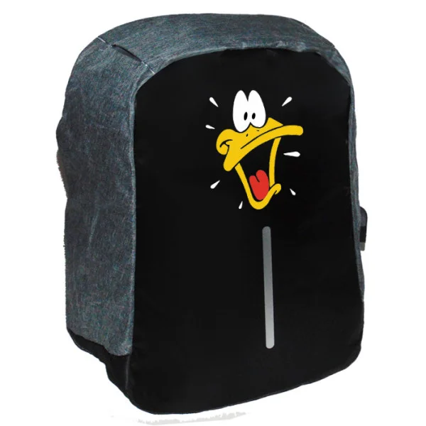 Φωτογραφία προϊόντος: Takeposition Daffy Surpise Σχολική τσάντα Razor 1κεντρική θέση Rpet 600D 44Y x 34Μ x 10Π Μαύρο/γκρι 973-1193-07