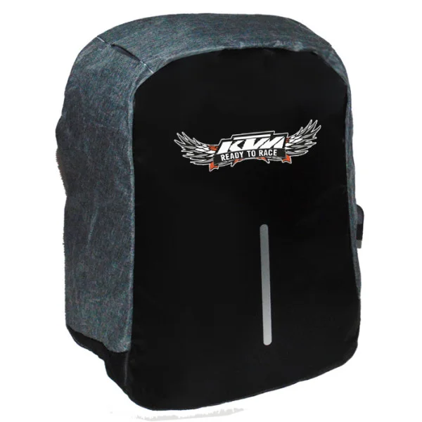 Φωτογραφία προϊόντος: Takeposition Ktm wing Logo Σακίδιο πλάτης Razor 1κεντρική θέση Rpet 600D 44Y x 34Μ x 10Π Μαύρο/γκρι 973-9083-07