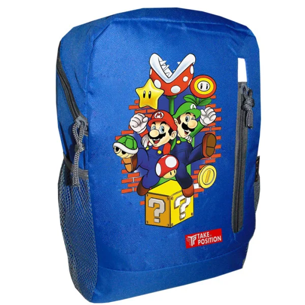 Φωτογραφία προϊόντος: Takeposition Kidy Σακίδιο νηπίων Mario Bros ready to play, 1 κεντρική θέση ,Μπλε, 974-1302-10