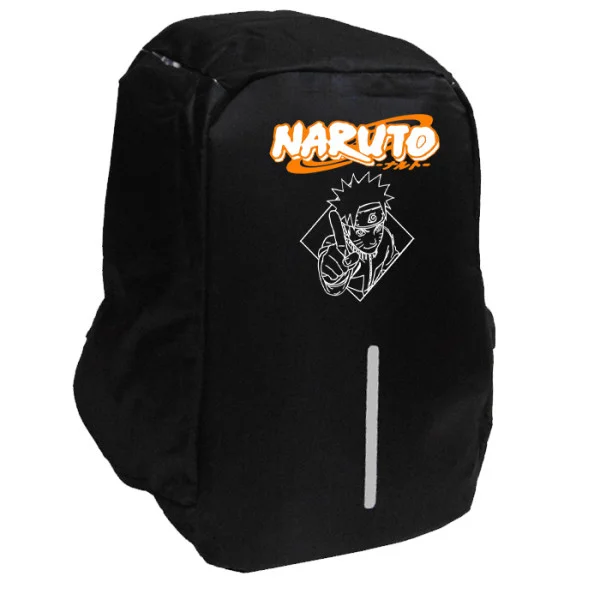 Φωτογραφία προϊόντος: Takeposition Naruto, Σχολική τσάντα Razor 1κεντρική θέση Rpet 600D 44Y x 34Μ x 10Π, Μαύρο, 973-8511-02
