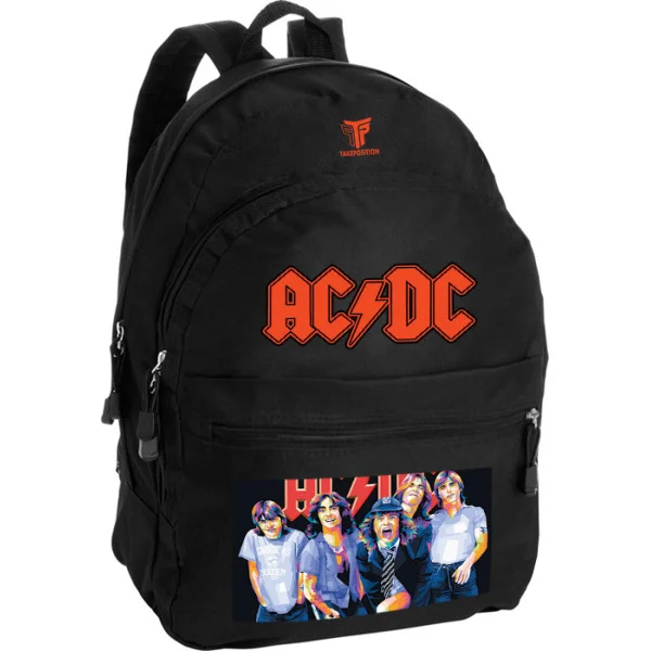 Φωτογραφία προϊόντος: Takeposition Pearl Σακίδιο πλάτης ACDC group, 1 Κεντρικές θέσεις, 40.5x31x15cm ,Μαύρο, 976-7538-02