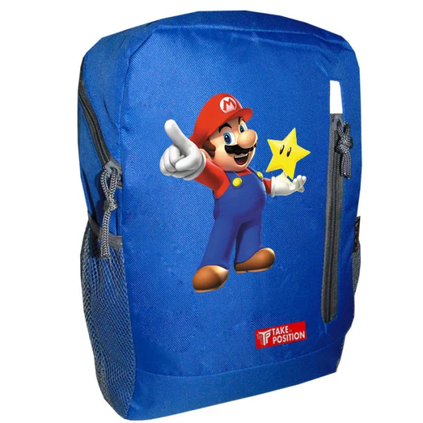 Φωτογραφία προϊόντος: Takeposition Kidy Σακίδιο νηπίων Mario Star, 1 κεντρική θέση ,Μπλε, 974-1188-10