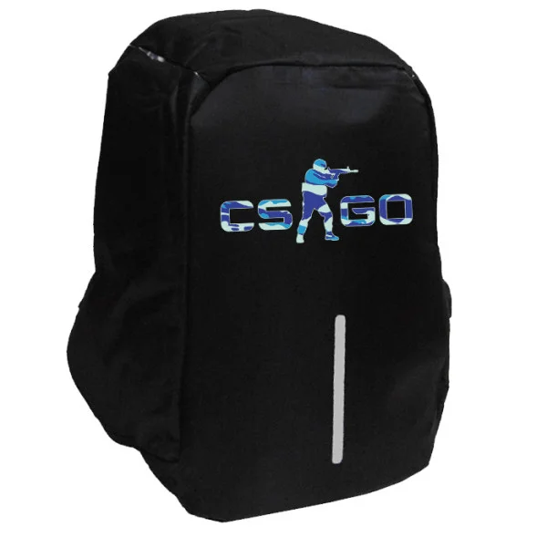 Φωτογραφία προϊόντος: Takeposition CSGO Σχολική τσάντα Razor 1κεντρική θέση Rpet 600D 44Y x 34Μ x 10Π, Μαύρο, 973-4720-02