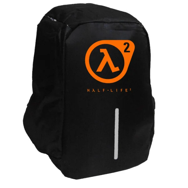 Φωτογραφία προϊόντος: Takeposition Half Life Logo Σχολική τσάντα Razor 1κεντρική θέση Rpet 600D 44Y x 34Μ x 10Π, Μαύρο, 973-4701-02