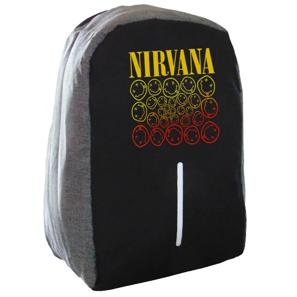 Φωτογραφία προϊόντος: Takeposition Nirvana smile Σακίδιο πλάτης Razor 1κεντρική θέση Rpet 600D 44Y x 34Μ x 10Π Μαύρο/γκρι 973-7527