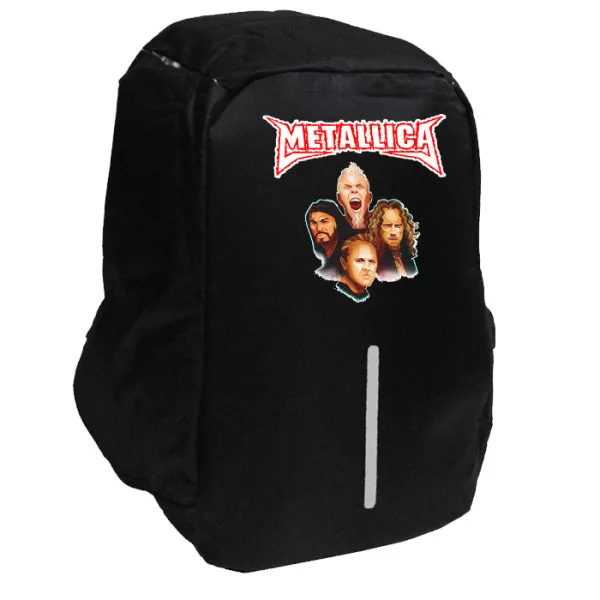 Φωτογραφία προϊόντος: Takeposition Metallica group logo Σακίδιο πλάτης Razor 1κεντρική θέση Rpet 600D 44Y x 34Μ x 10Π Μαύρο, 973-7523-02