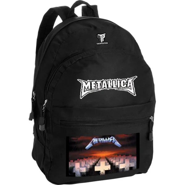 Φωτογραφία προϊόντος: Takeposition Pearl Σακίδιο πλάτης Metallica Peace and Haos, 1 Κεντρικές θέσεις, 40.5x31x15cm ,Μαύρο, 976-7541-02