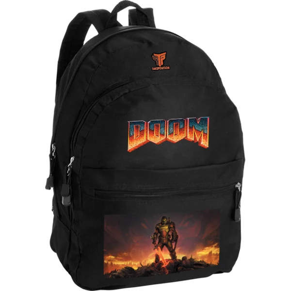 Φωτογραφία προϊόντος: Takeposition Pearl Σακίδιο πλάτης Doom nowere to hide, 1 Κεντρικές θέσεις, 40.5x31x15cm ,Μαύρο, 976-4552-02