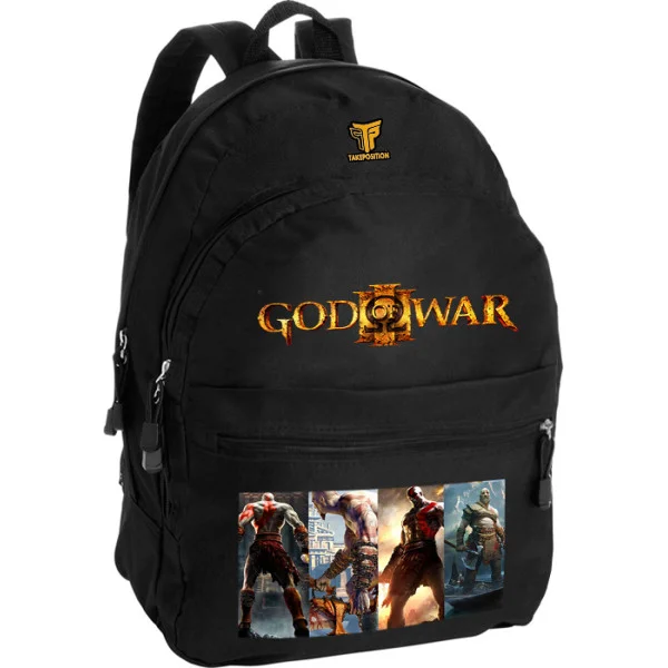 Φωτογραφία προϊόντος: Takeposition Pearl Σακίδιο πλάτης God o War, the art of war, 1 Κεντρικές θέσεις, 40.5x31x15cm ,Μαύρο, 976-4511-02