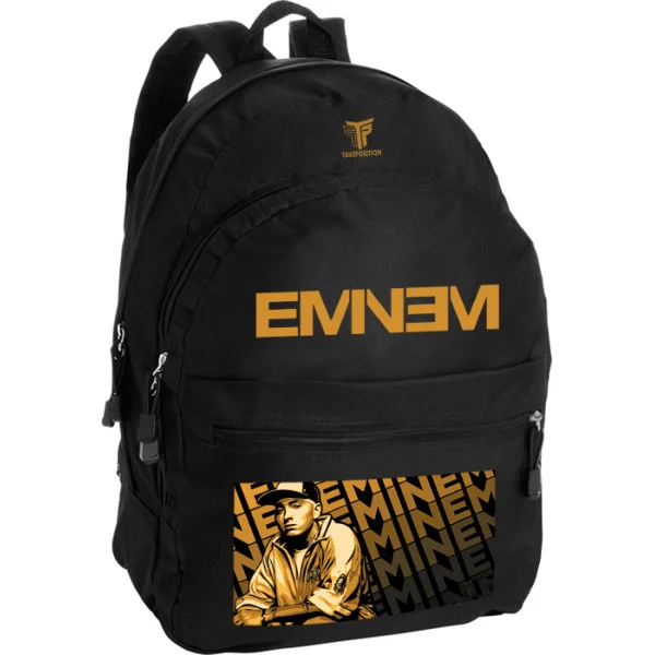 Φωτογραφία προϊόντος: Takeposition Pearl Σακίδιο πλάτης Eminem, 1 Κεντρικές θέσεις, 40.5x31x15cm ,Μαύρο, 976-7559-02