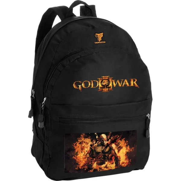 Φωτογραφία προϊόντος: Takeposition Pearl Σακίδιο πλάτης God of War Kratos adventure, 1 Κεντρικές θέσεις, 40.5x31x15cm ,Μαύρο, 976-4505-02